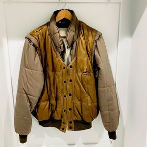 Men’s vintage leather jacket